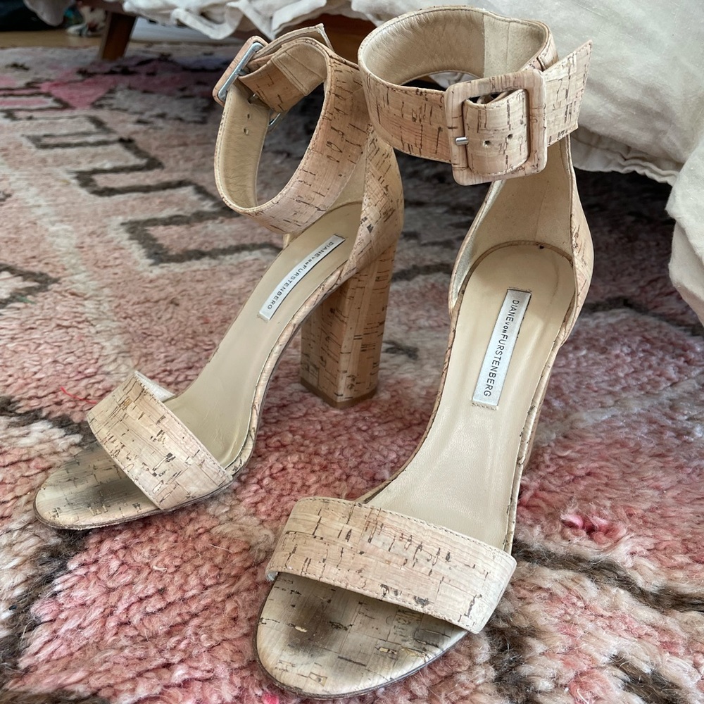 Diane von Furstenberg cork heels